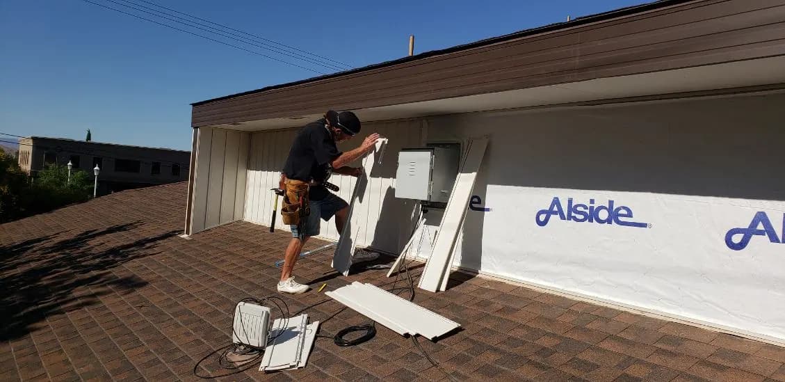 Siding, soffit and fascia work by Michael's Home Improvements in Southern Utah