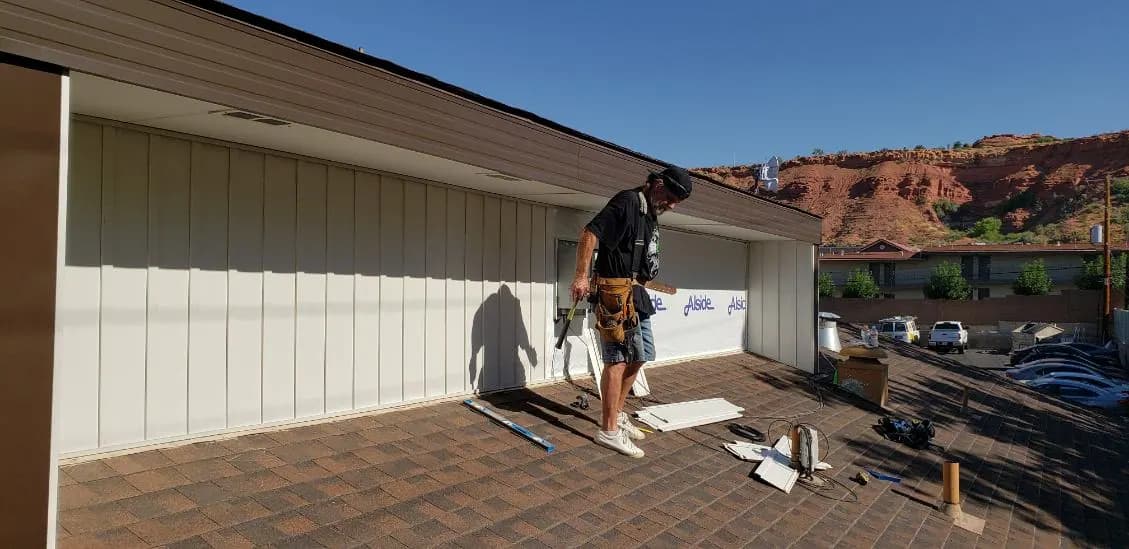 Siding, soffit and fascia work by Michael's Home Improvements in Southern Utah